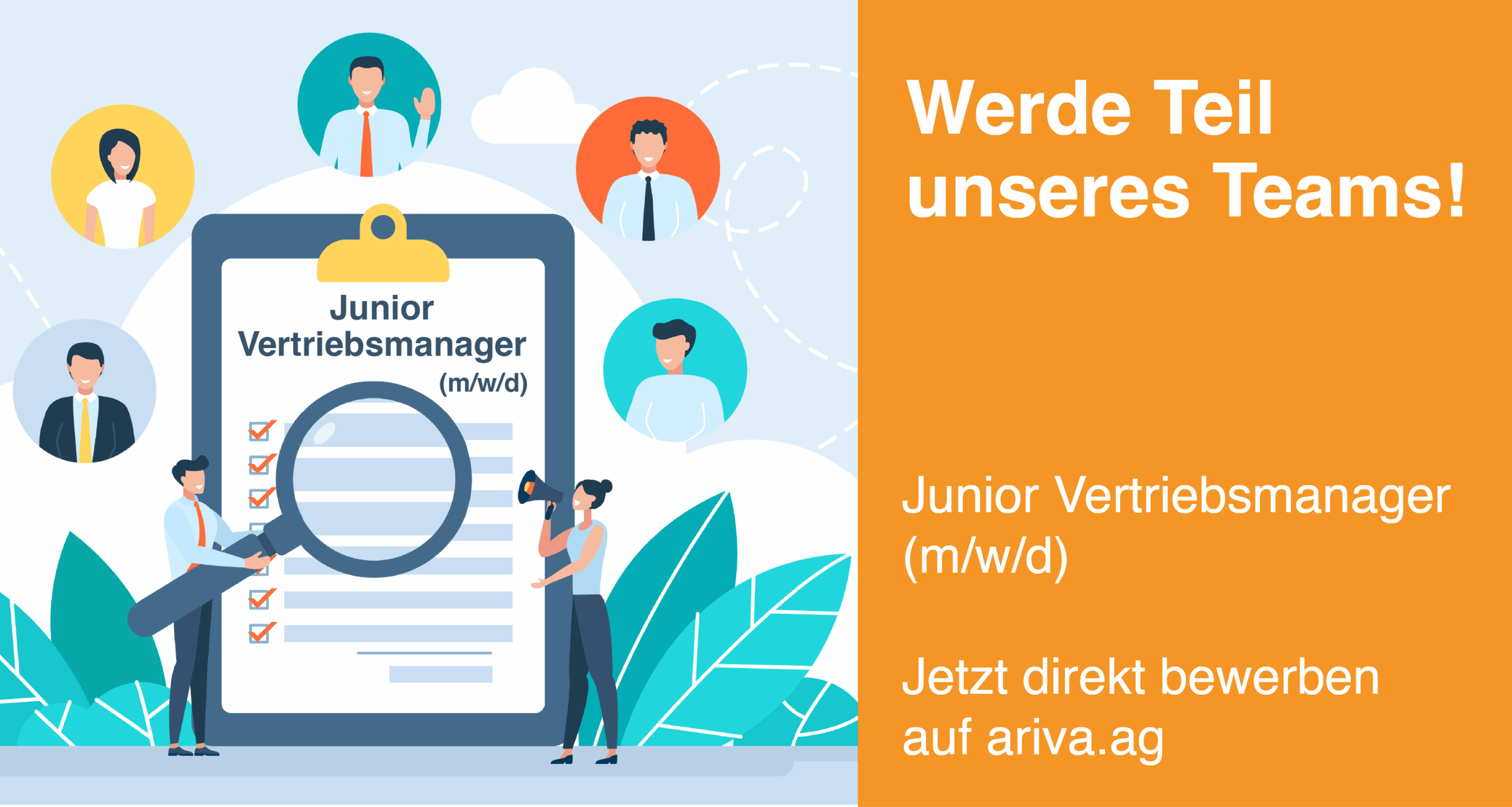 ARIVA sucht einen Junior Vetriebsmanager (m/w/d)