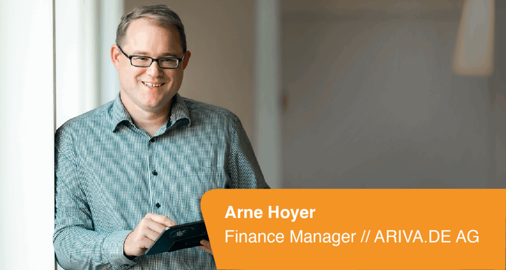 Arne Hoyer. Head of Finance. Finanzen müssen gemanagt werden.