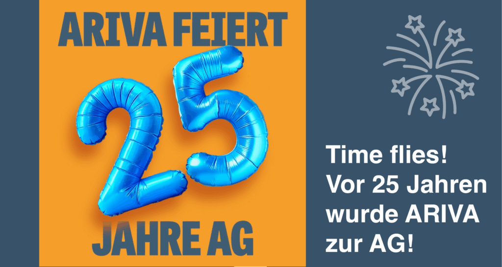 Wie die Zeit vergeht. ARIVA.DE AG ist seit 25 Jahren eine AG.