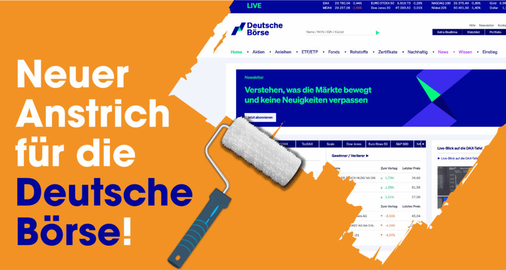 Neuer Anstrich für die Deutsche Börse!