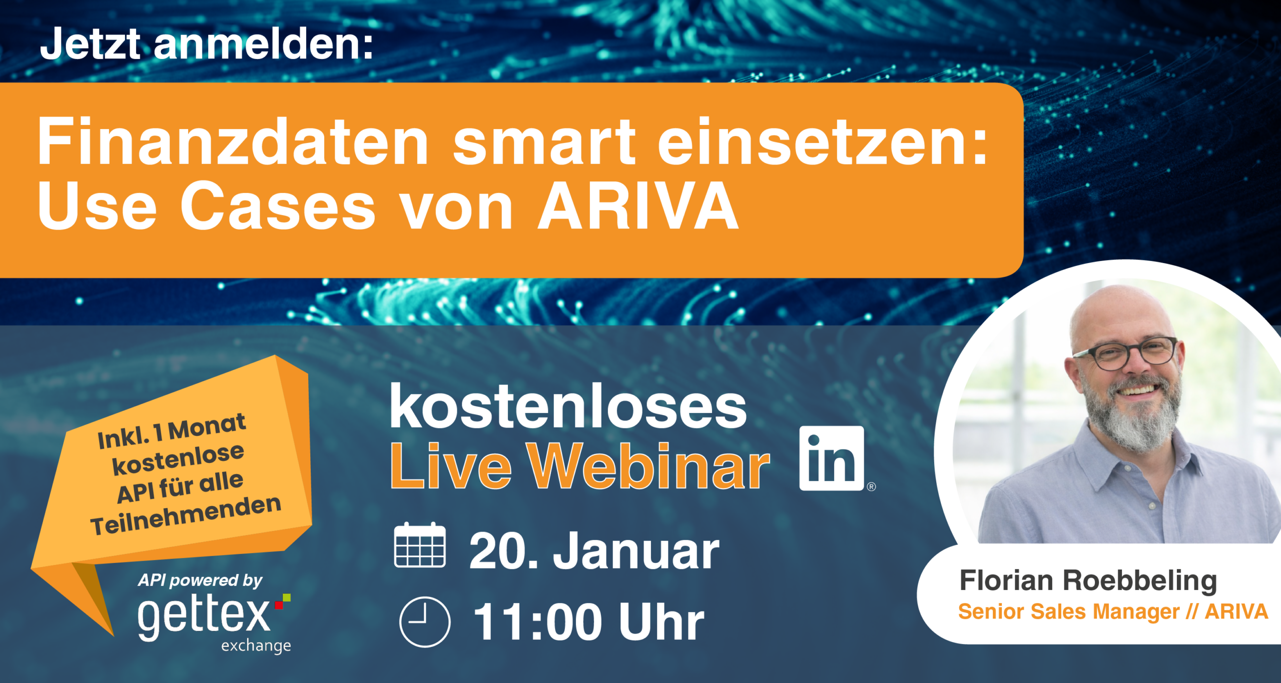 Webinar am 20. Januar: Finanzdaten gezielt einsetzen. Beispiele aus der Praxis!
